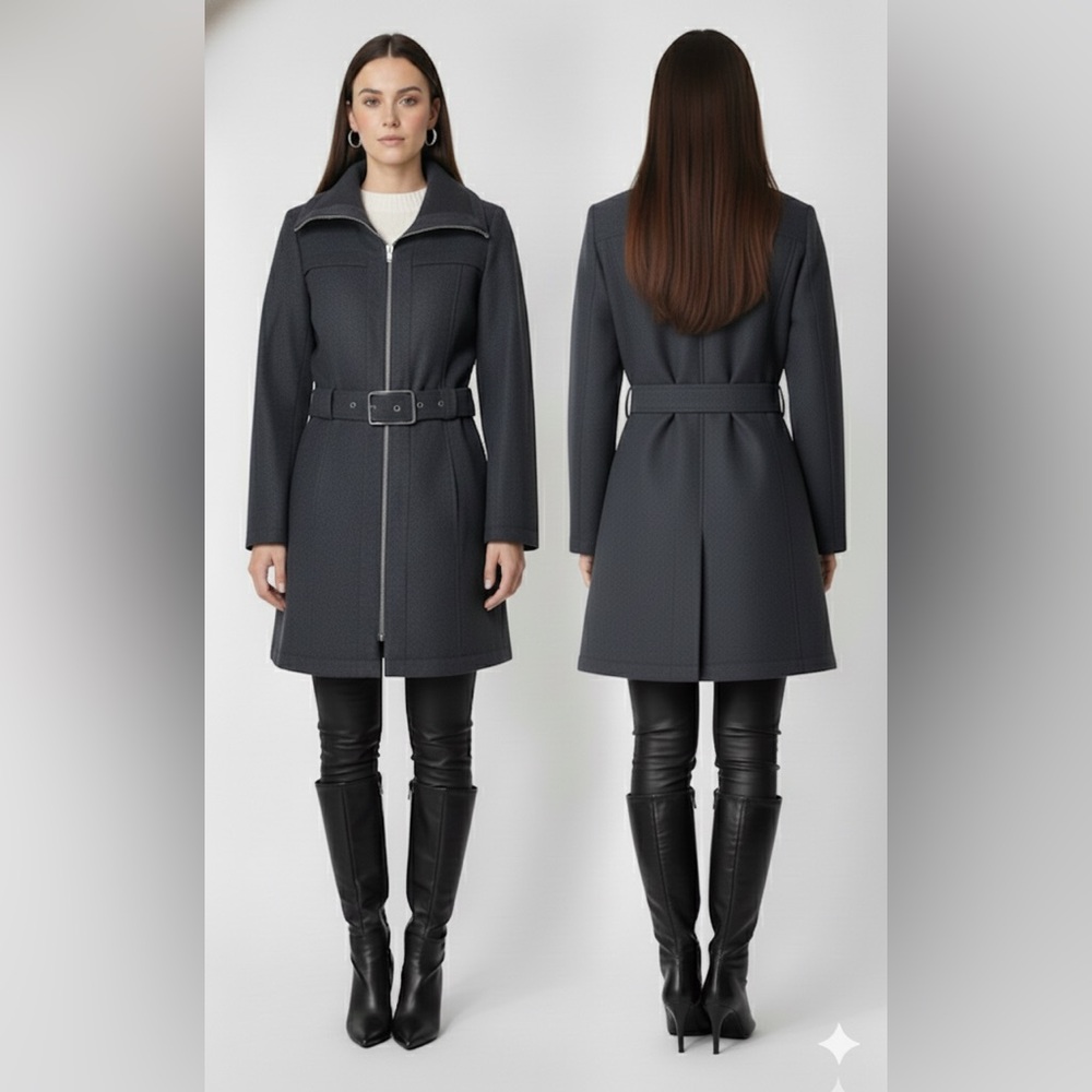 Forever 21 Grey Wool Coat